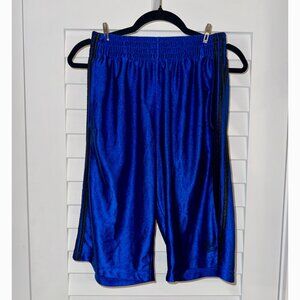 Adidas Men's Adicolor Firebird Oversized Shorts (Lucid Blue, Polyester, Size M)